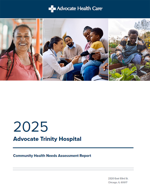 2025 Advocate Trinity Hospital CHNA report cover